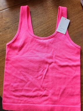 a new day Hot Pink Ribbed Tank Top - Women's Sleeveless Scoop Neck. Candy Pink